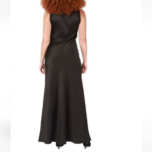 BLACK TAPE Womens Black Unlined Sleeveless Maxi Cocktail Shift Dress XL NWT - Picture 2 of 11